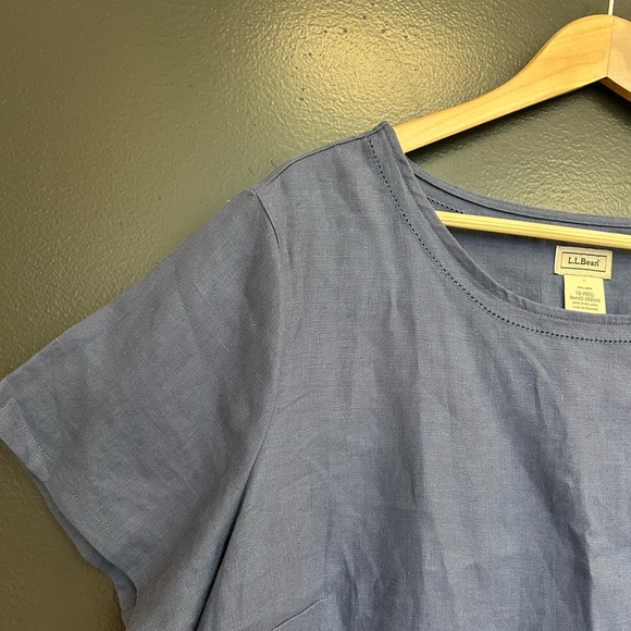 LL Bean NWOT size 16 linen classic dress - Picture 12 of 13